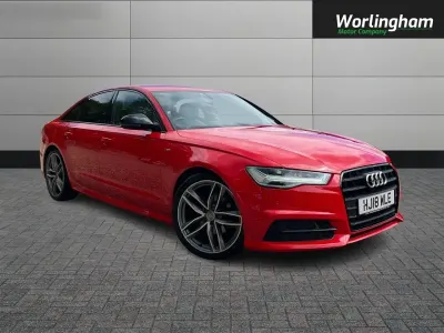 Used Audi A6 Black Edition 190 HP (139 kW) 2018 Red Sedan