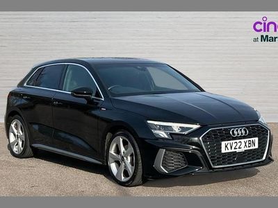 Used Audi A3 S-Line 110 HP (80 kW) 2022 Black Sedan