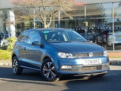 Blue Used 2016 VW Polo Match Hatchback | £10,998 (Fair price)
