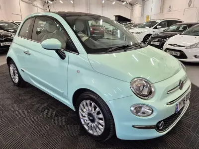 Used Fiat 500 Lounge 69 HP (50 kW) 2016 Green Hatchback