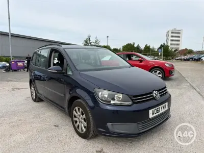 Used VW Touran S 105 HP (77 kW) 2012 Blue MPV