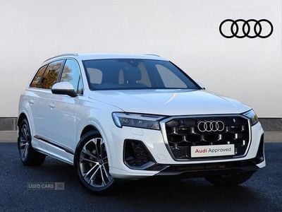 White Used 2024 Audi Q7 S-Line SUV | £48,990 (A bit pricey)