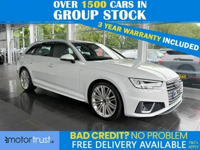 Used Audi A4 S-Line 190 HP (139 kW) 2019 White Estate