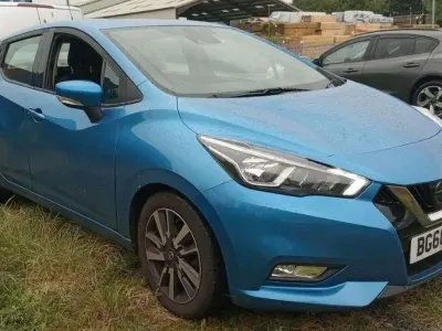 Used Nissan Micra Acenta 90 HP (66 kW) 2018 Blue Hatchback