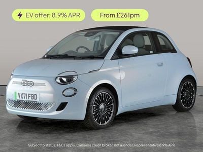 Blue Used 2021 Fiat 500e Icon Cabriolet | £13,332 (Good price)