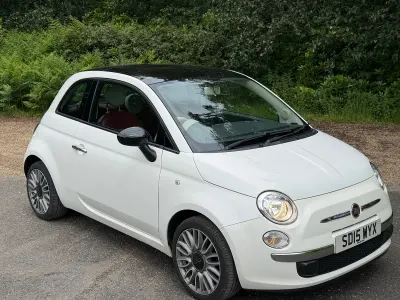 Used Fiat 500 69 HP (50 kW) 2015 White Hatchback