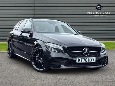 Used Mercedes C200 AMG line 180 HP (132 kW) 2021 Black Estate