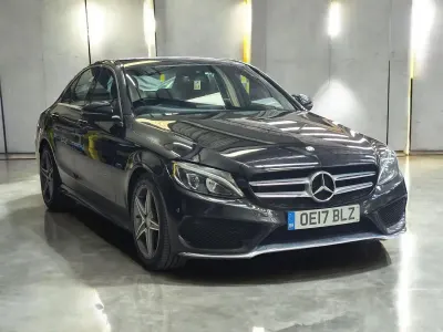 Used Mercedes C220 AMG line 170 HP (125 kW) 2017 Black Sedan
