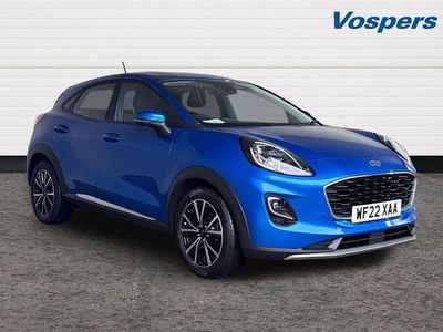 Blue Used 2022 Ford Puma Titanium Hatchback | £12,895 (Good price)