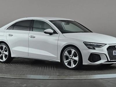 Used Audi A3 S-Line 150 HP (110 kW) 2021 White Sedan