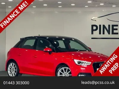 Used Audi A1 Sportback S-Line 125 HP (91 kW) 2018 Red Hatchback