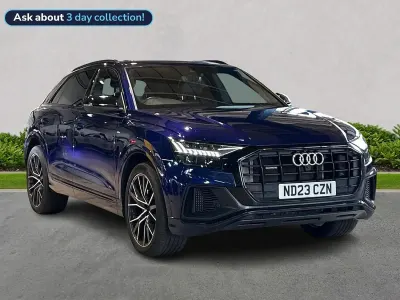 Used Audi Q8 Black Edition 340 HP (250 kW) 2023 Blue SUV