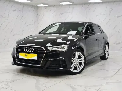 Usado Audi A3 Sportback S-Line 150 CV (110 kW) 2019 Negro Utilitario