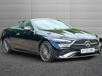 Used Mercedes CLE300 AMG Line Premium 258 HP (189 kW) 2025 Obsidian black Cabriolet