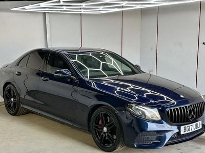 Used Mercedes E350 AMG line 258 HP (189 kW) 2017 Blue Sedan