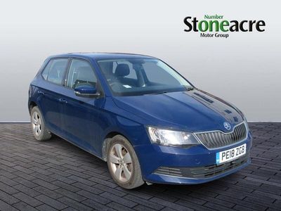 Used Skoda Fabia SE 95 HP (69 kW) 2018 Blue Hatchback
