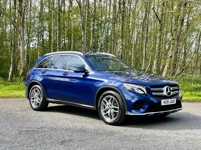Used Mercedes GLC220 AMG line 170 HP (125 kW) 2017 Blue SUV