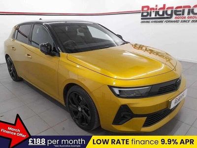 Used Vauxhall Astra GS Line 2023 Yellow/black Hatchback