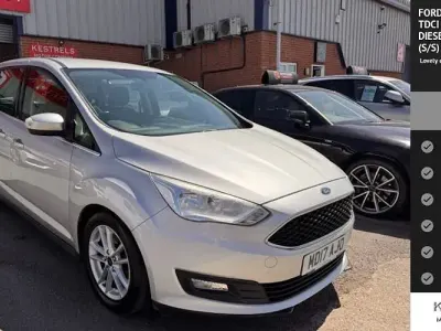 Used Ford Grand C-Max Zetec 120 HP (88 kW) 2017 Silver MPV