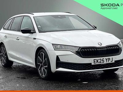 Used Skoda Octavia SportLine 110 HP (80 kW) 2025 Moon white metallic Estate
