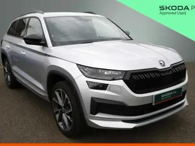 Used Skoda Kodiaq SportLine 150 HP (110 kW) 2023 Brilliant silver metallic SUV
