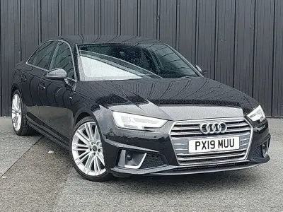 Used Audi A4 S-Line 150 HP (110 kW) 2019 Black Sedan