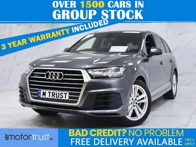 Begagnad Audi Q7 S-Line 286 HK (210 kW) 2019 Grå SUV