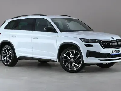 Used Skoda Kodiaq SportLine 150 HP (110 kW) 2023 White SUV