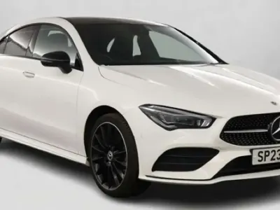 Used Mercedes CLA250e AMG Line Premium Plus 218 HP (160 kW) 2023 White Coupe