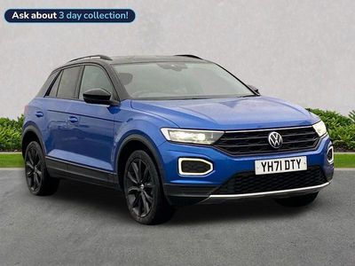 Blue Used 2021 VW T-Roc Black Edition SUV | £15,688 (Fair price)