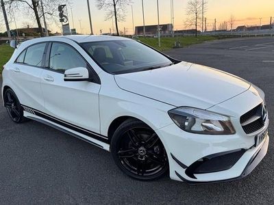Used Mercedes A180 AMG line 109 HP (80 kW) 2017 White Hatchback