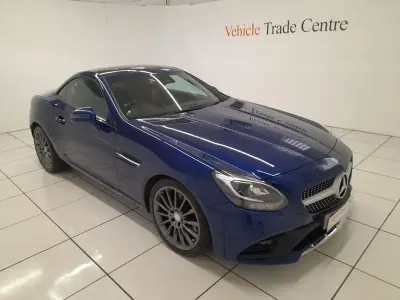Used Mercedes SLC200 AMG line 184 HP (135 kW) 2016 Blue Cabriolet