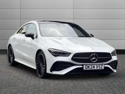 Used Mercedes CLA200 AMG Line Premium Plus 161 HP (118 kW) 2024 White Coupe