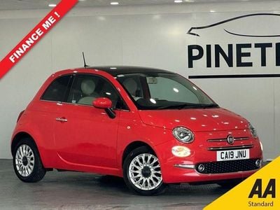Pink Used 2019 Fiat 500 Lounge Hatchback | £6,499 (Fair price)