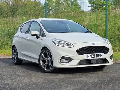 Käytetty Ford Fiesta ST-Line X 155 HP (114 kW) 2021 Valkoinen Viistoperä