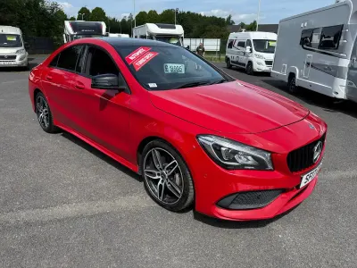 Used Mercedes CLA220 AMG line 177 HP (130 kW) 2017 Red Sedan