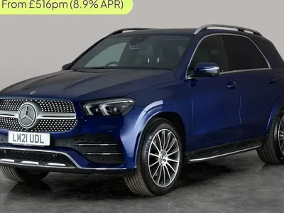 Used Mercedes GLE300 AMG line 245 HP (180 kW) 2021 Blue SUV