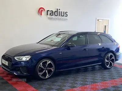 Used Audi A4 Black Edition 163 HP (119 kW) 2022 Blue Estate