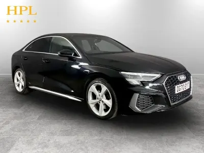 Used Audi A3 S-Line 150 HP (110 kW) 2020 Black Sedan