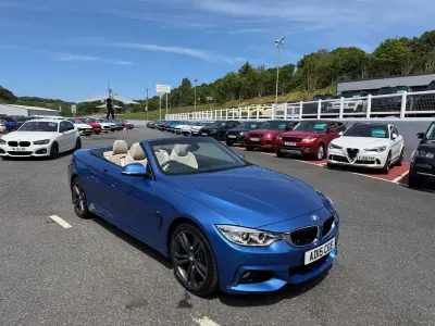 Used BMW 435 M Sport 313 HP (230 kW) 2015 Blue Cabriolet