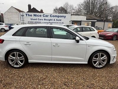 Used Audi A3 S-Line 150 HP (110 kW) 2016 White Hatchback