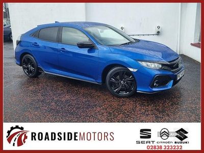 Begagnad Honda Civic Sport 126 HK (92 kW) 2019 Blå Halvkombi