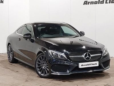Used Mercedes C200 AMG line 184 HP (135 kW) 2018 Black Coupe