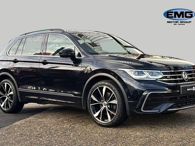 Black Used 2021 VW Tiguan R-line SUV | £26,190 (Fair price)