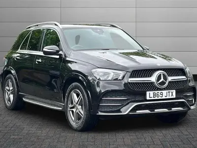 Used Mercedes GLE300 AMG line 245 HP (180 kW) 2019 Obsidian black Estate