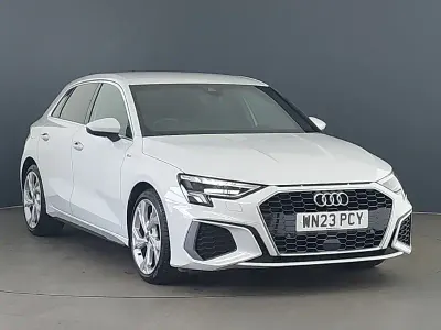 Used Audi A3 S-Line 110 HP (80 kW) 2023 White Sedan