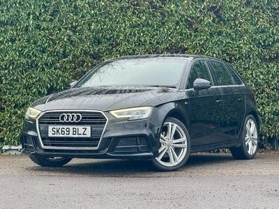 Used Audi A3 Sportback S-Line 116 HP (85 kW) 2019 Black Hatchback