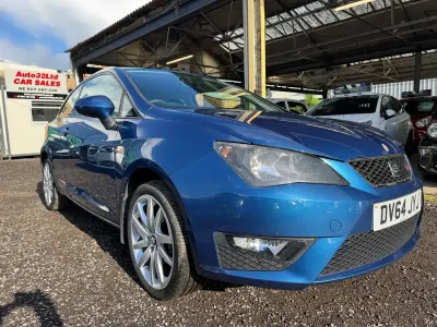 Begagnad Seat Ibiza FR 105 HK (77 kW) 2014 Blå Halvkombi