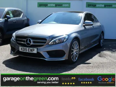 Used Mercedes C220 AMG Line Premium 170 HP (125 kW) 2015 Silver Sedan
