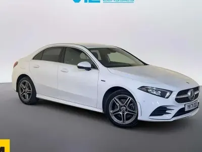 Used Mercedes A250 AMG line 218 HP (160 kW) 2021 White Sedan
